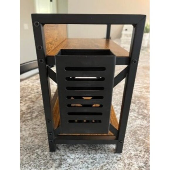 New Coffee Bar Accessories Organizer, Spice Rack Organizer, Wooden Kitchen Count - Picture 2 of 4